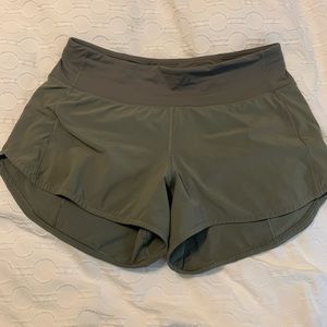 Lululemon speed up medium rise 4” inseam grey sage